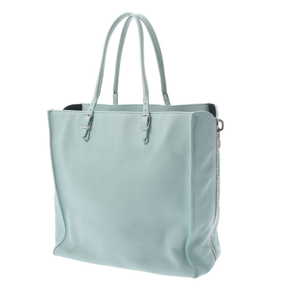 Balenciaga Paper Handbag Calf Mint The Tote - Picture 1 of 12
